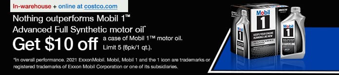 Mobil 1. $10 OFF