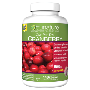 trunature Pacran Cranberry 650 mg, 140 Vegetarian Capsules trunature Pacran Cranberry 650 mg, 140 Vegetarian Capsules