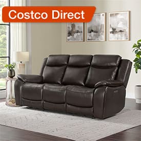 Harvey Leather Power Reclining Sofa with Power Headrests