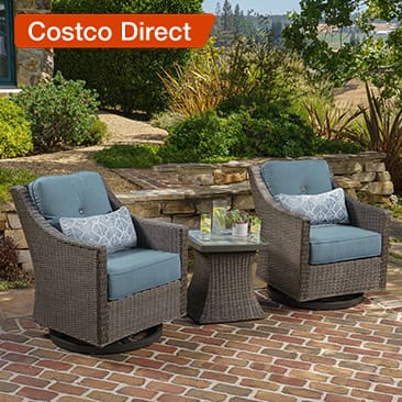 SunVilla Malibu 3-Piece Outdoor Patio Seating Set