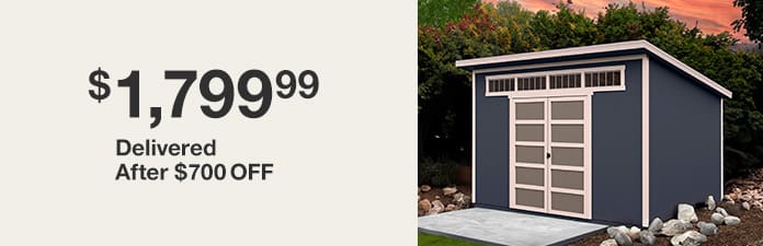 Montague 12' x 8' Wood Storage Shed, Do-it-Yourself Assembly