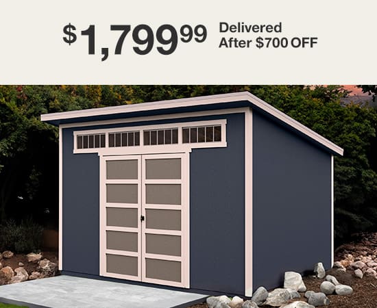 Montague 12' x 8' Wood Storage Shed, Do-it-Yourself Assembly