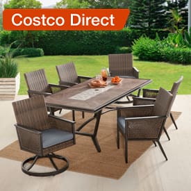 Agio Summerton 7-Piece Outdoor Patio Dining Set