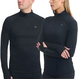 Paradox 1/4 Zip Merino Wool Blend Base Layer Top