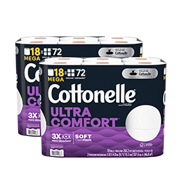 Cottonelle Ultra Comfort Bath Tissue, 2-Ply, 268 Sheets, 36 Rolls