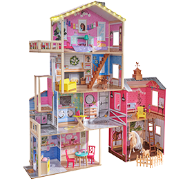 KidKraft Champion Wood Dollhouse and Horse Barn