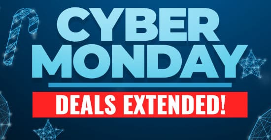 Cyber Monday Deals Extended! While Supplies Last.