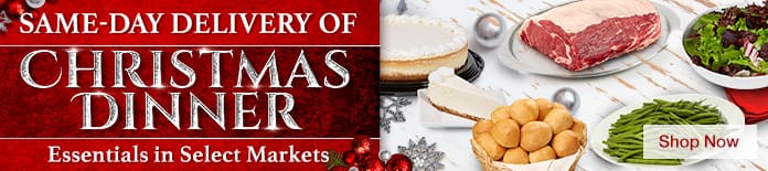 Same-Day Delivery of Christmas Dinner. Essentials in Select Markets. Shop Now