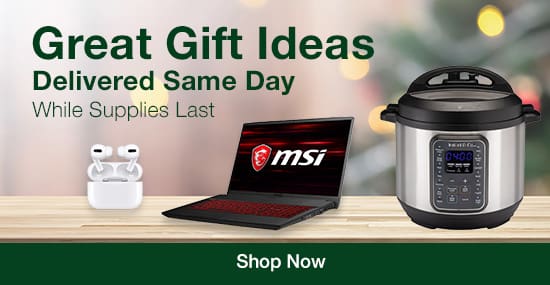 Great Gift Ideas Delivered Same Day. While Supplies Last. Shop Now