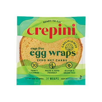 Crepini Cage-Free Egg Wraps with Cauliflower