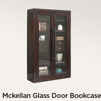 Mckellan Glass Door Bookcase