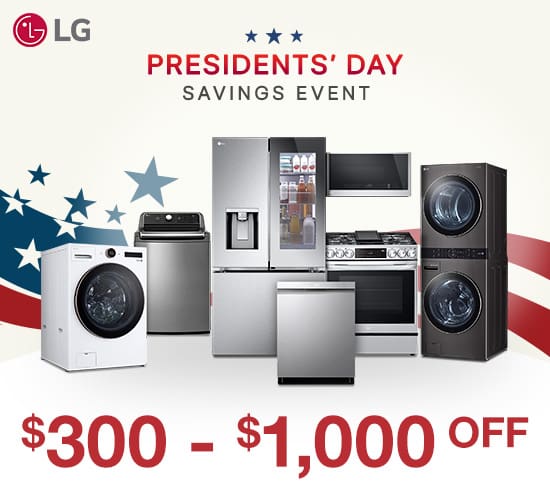 LG Presidents' Day Savings Event $300-$1400 OFF