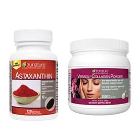 trunature Astaxanthin, 12 mg or Verisol Collagen Powder, 2,500 mg
