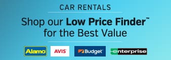 Car Rentals, Shop our Low Price Finder<sup>TM</sup> for the Best Value. One Additional Driver Fee Waived*. DISCOVER MORE