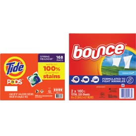 BUY Tide PODS Spring Meadow Laundry Detergent AND Downy April Fresh HE Fabric Softener GET $10 OFF YOUR TOTAL PURCHASE