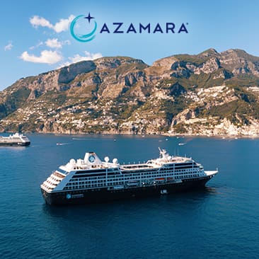 Azamara. Stay Longer. Experience More. Digital Costco Shop Card with Every Sailing