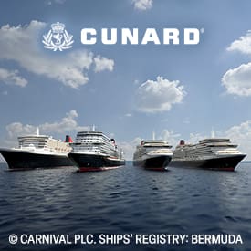 Cunard. Last-Minute Voyages. Digital Costco Shop Card with Every Sailing