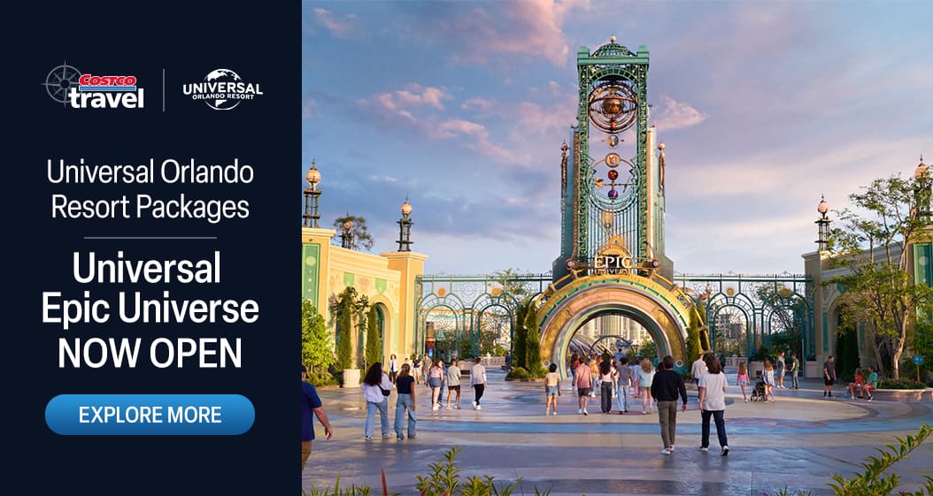 Costco Travel. Universal Orlando resort. Universal Orlando resort packages. Universal epic universe now open. Explore More.