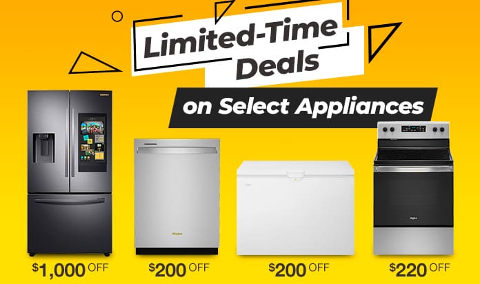 Limited-Time Deals on Select Appliances