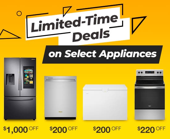 Limited-Time Deals on Select Appliances