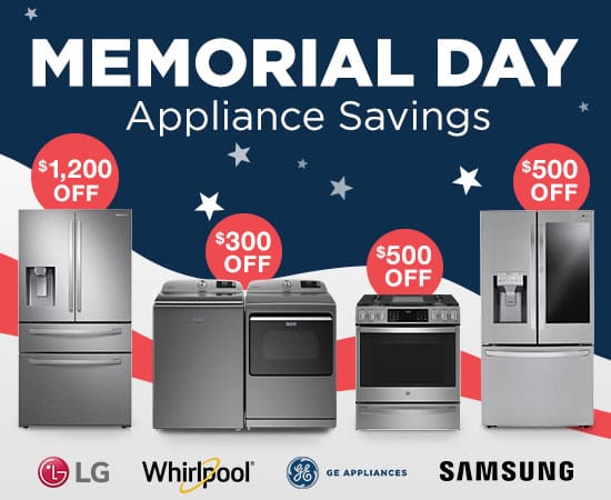 Memorial Day Appliance Event