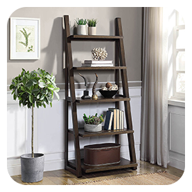 Langston 72-inch Ladder Bookcase