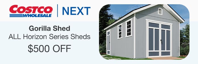 Gorilla Shed $500 OFF ALL Horizon Series Sheds