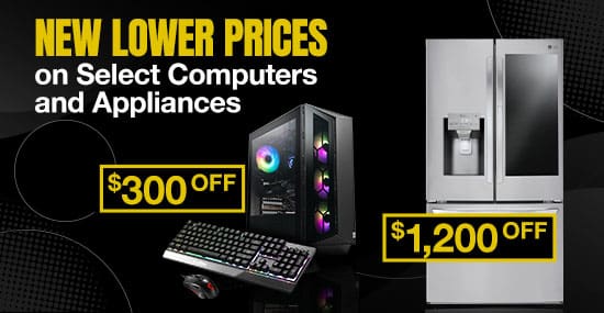 New Lower Prices on Select Computers and Appliances