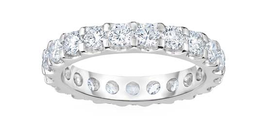 Round Brilliant 2.00 ctw VS2 Clarity, I Color Diamond Eternity Band
