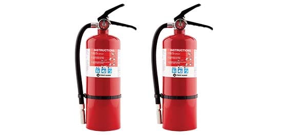 First Alert Rechargeable Fire Extinguisher, 2-Pack