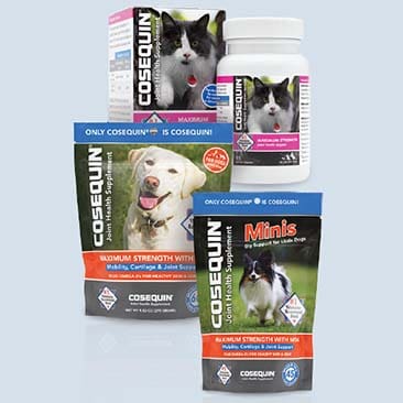 Cosequin Feline Capsules, Joint Health Supplement Soft Chews for Dogs or Joint Supplement Soft Chew Minis for Dogs
