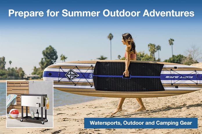 Prepare for Summer Outdoor Adventures Shop Watersports, Outdoor and Camping Gear