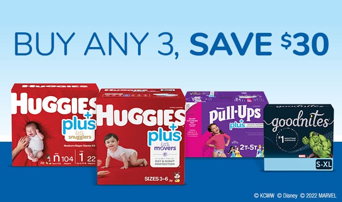 Buy Any 3, Save $30