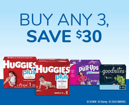 Buy Any 3, Save $30