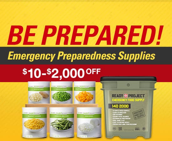 Be prepared emergency preparedness supplies. $10 $2000 OFF