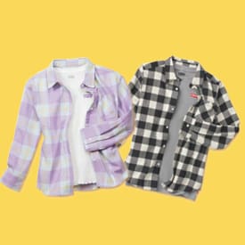 Leviʼs Youth Flannel & Thermal Top Set