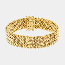 18kt Yellow Gold Woven Bracelet