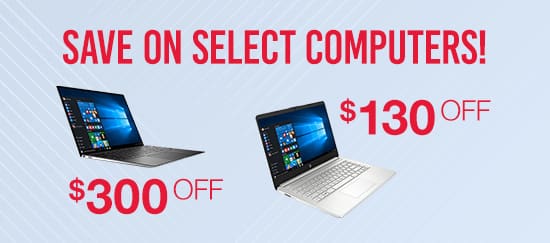 Save on Select Computers!