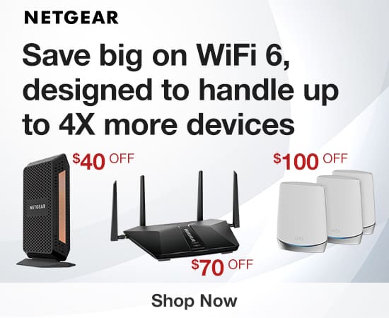 Save big on WiFi 6, designed to handle up to 4X more devices