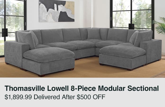 Thomasville Lowell 8-Piece Modular Sectional $1,899.99 Delivered After $500 OFF