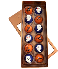 Austin Cake Balls Spooky Ghost Collection, 12 Cake Balls