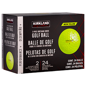 Kirkland Signature Golf Balls, 2-Dozen Neon Yellow