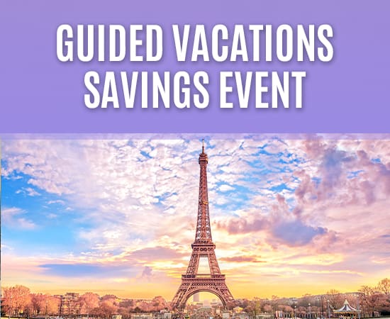 Guided Vacations Savings Event