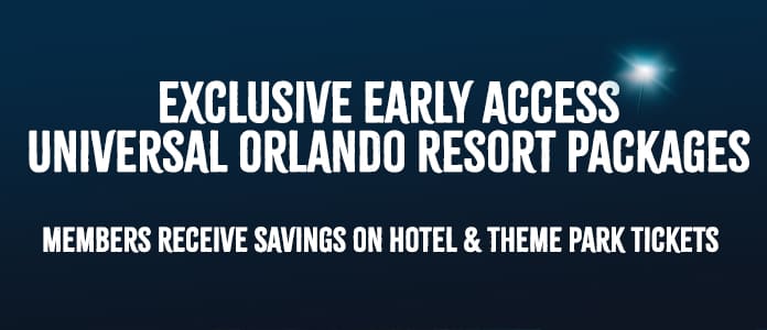 Exclusive Early Access Universal Orlando Resort Packages. Members Receive savings on hotel & Theme park tickets