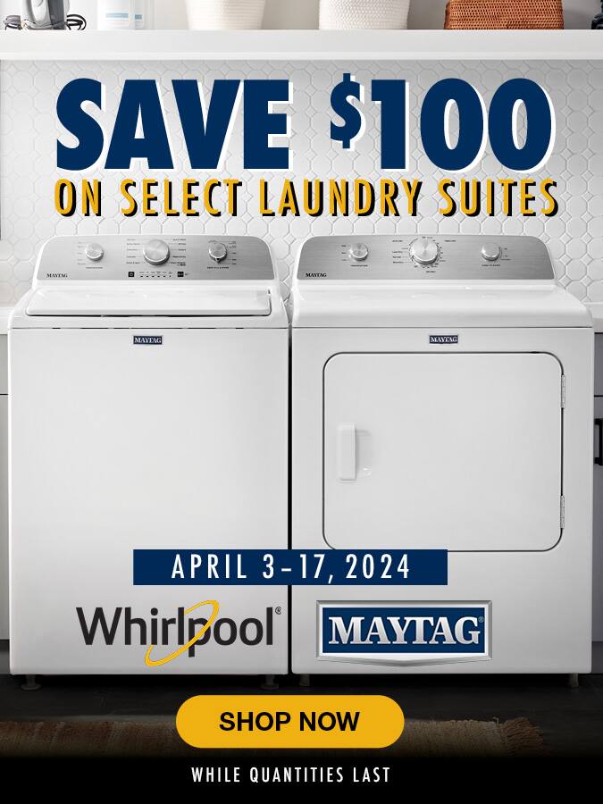 Maytag 27 in Black 2piece Laundry Pair with 5.5 cu ft. Front Load