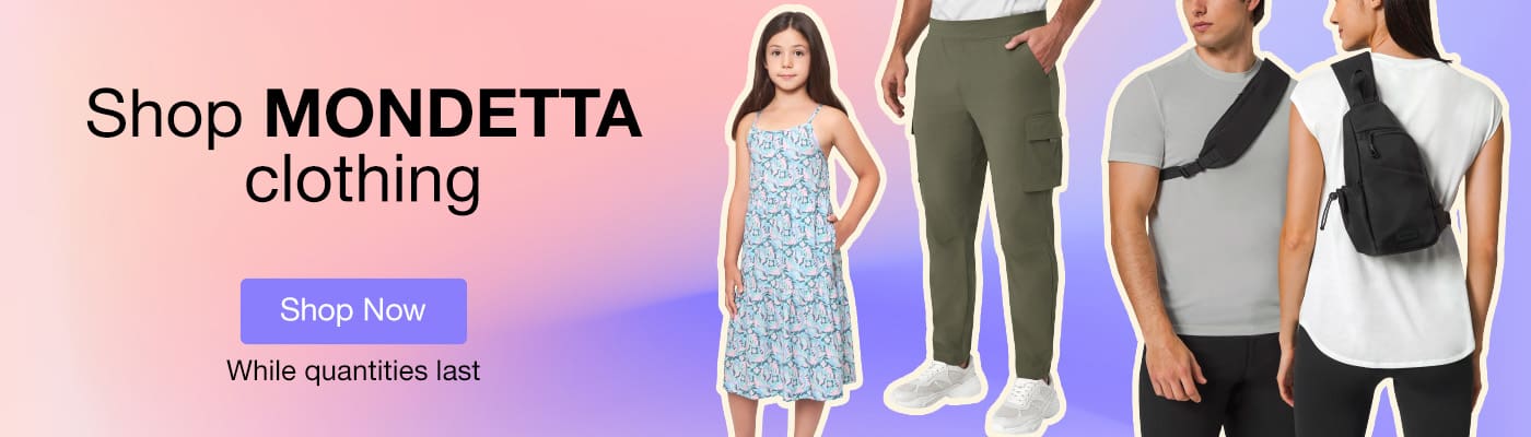 SHOP MONDETTA CLOTHING
Shop Now 
While quantities last