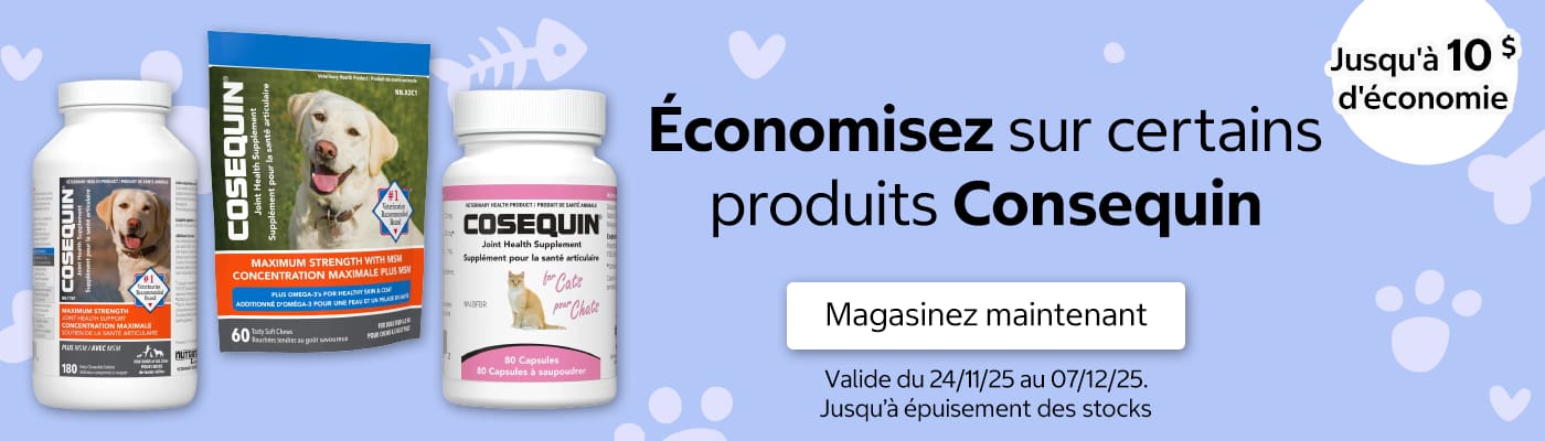 Économisez sur certains produits Consequin
Jusqu'à 10 $ d'économie
Valide du 24/11/25 au 07/12/25
Magasinez maintenant
Jusqu’à épuisement des stocks