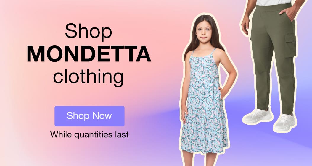SHOP MONDETTA CLOTHING
Shop Now 
While quantities last