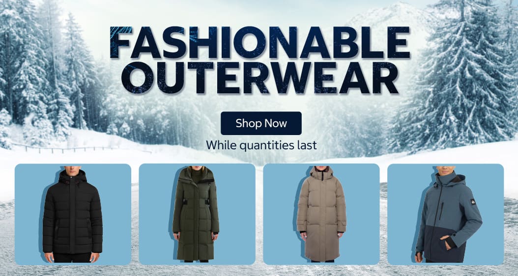 Fashionable Outerwear
Shop Now
While quantities last