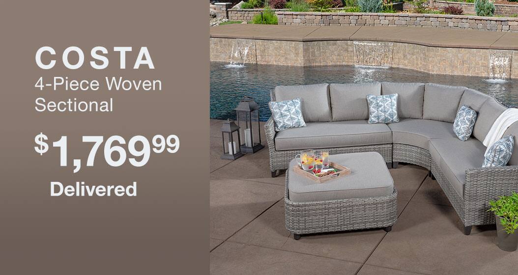 Patio & Outdoor Furniture Costco Patio & Outdoor Furniture. Vistano 4-Piece Fire Chat $500 OFF Vistano 4-Piece Fire Chat $500 OFF - Patio & Outdoor Furniture Costco